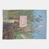 Fresco van een tuinschilderij, Pompeii Theedoek (Horizontaal)