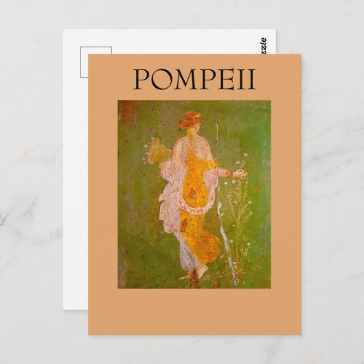 Fresco van Flora in Villa van Ariadne, Pompeii Briefkaart (Voorkant / Achterkant)