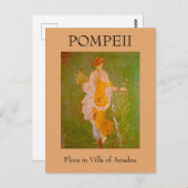 Fresco van Flora in Villa van Ariadne, Pompeii Briefkaart (Voorkant / Achterkant)