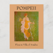 Fresco van Flora in Villa van Ariadne, Pompeii Briefkaart (Voorkant)