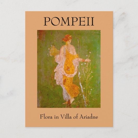 Fresco van Flora in Villa van Ariadne, Pompeii Briefkaart (Voorkant)
