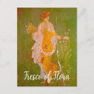 Fresco van Flora in Villa van Ariadne, Pompeii Briefkaart