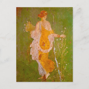 Fresco van Flora in Villa van Ariadne, Pompeii Briefkaart
