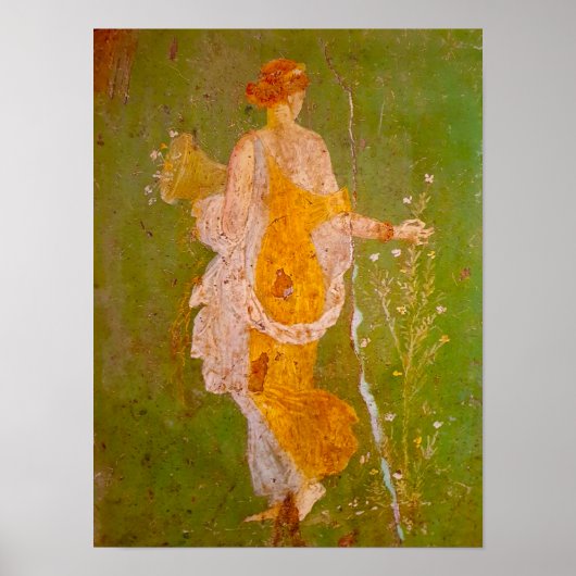 Fresco van Flora in Villa van Ariadne, Pompeii Poster (Voorkant)