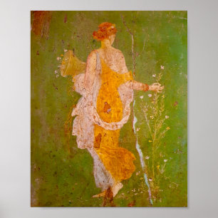 Fresco van Flora in Villa van Ariadne, Pompeii Poster