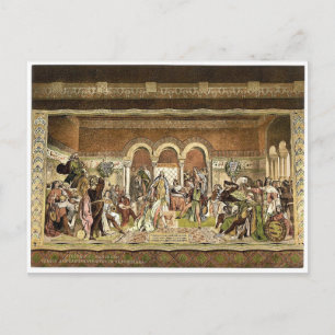 Fresco van het Sangersaal-wedstrijd, Briefkaart