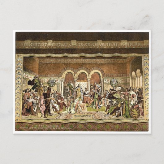 Fresco van het Sangersaal-wedstrijd, Briefkaart (Voorkant)