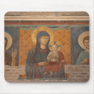 Fresco van Madonna en het kind Muismat