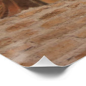 Fresco van Madonna en het kind Poster (Hoek)