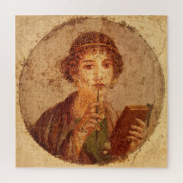 Fresco van Sappho in Pompeii Legpuzzel
