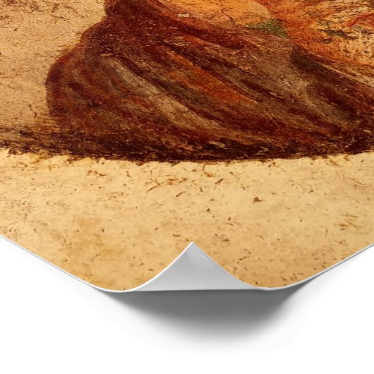 Fresco van Sappho in Pompeii Poster (Hoek)