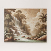 "FRESCO WATERFALL" JIGSAW PUZZLE– LANDSCAPE SERIES LEGPUZZEL (Horizontaal)