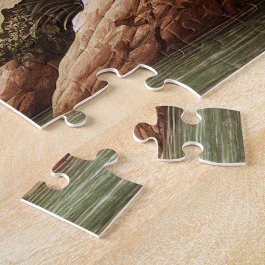 "FRESCO WATERFALL" JIGSAW PUZZLE– LANDSCAPE SERIES LEGPUZZEL (Zijkant)
