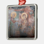 Frescoes uit de 14e eeuw Servische kerk, 2 Metalen Ornament (Links)