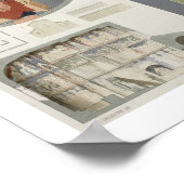 Frescoes van de orthodoxe kerk van Nekrssi in de b Poster (Hoek)