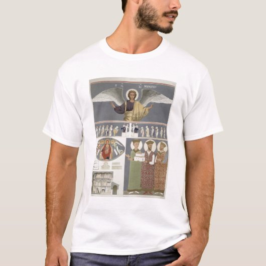 Frescoes van de orthodoxe kerk van Nekrssi in de b T-shirt (Voorkant)