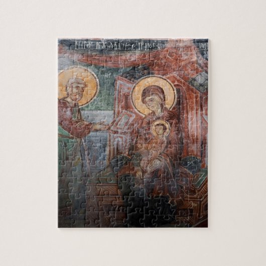Fresco's uit de 14e-eeuwse Servische Kerk, 2 Legpuzzel (Verticaal)