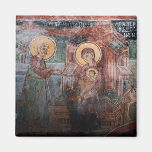 Fresco's uit de 14e-eeuwse Servische Kerk, 2 Magneet