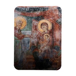 Fresco's uit de 14e-eeuwse Servische Kerk, 2 Magneet