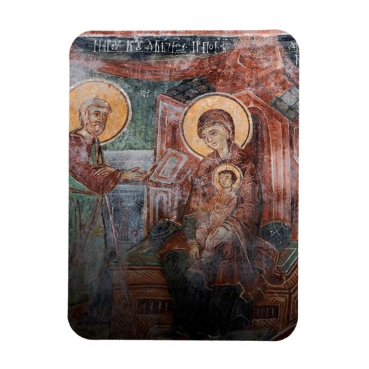 Fresco's uit de 14e-eeuwse Servische Kerk, 2 Magneet (Verticaal)