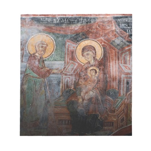 Fresco's uit de 14e-eeuwse Servische Kerk, 2 Notitieblok (Voorkant)