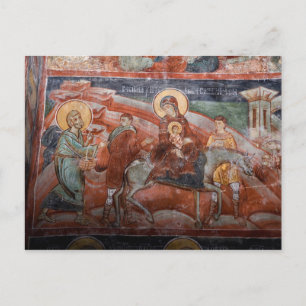 Fresco's uit de 14e-eeuwse Servische Kerk, Briefkaart