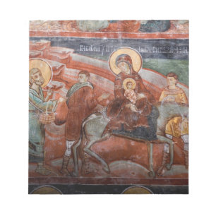 Fresco's uit de 14e-eeuwse Servische Kerk, Notitieblok