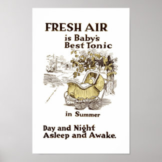 Fresh Air voor Baby - Gepersonaliseerd Poster