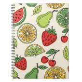 Fresh and Fun Fruit Pattern Notitieboek (Voorkant)