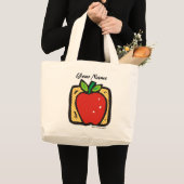Fresh Apple. Grote Tote Bag (Voorkant (product))