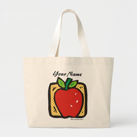 Fresh Apple. Grote Tote Bag (Voorkant)
