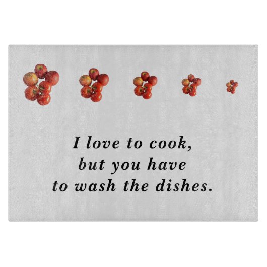 Fresh Apples and Tomatoes Rectangle Cutting Board Snijplank (Voorkant)