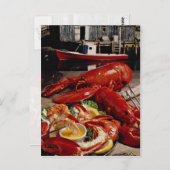 Fresh Atlantic lobster op de markt Briefkaart (Voorkant / Achterkant)