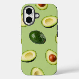 Fresh Avocado Pattern  iPhone 16 Hoesje