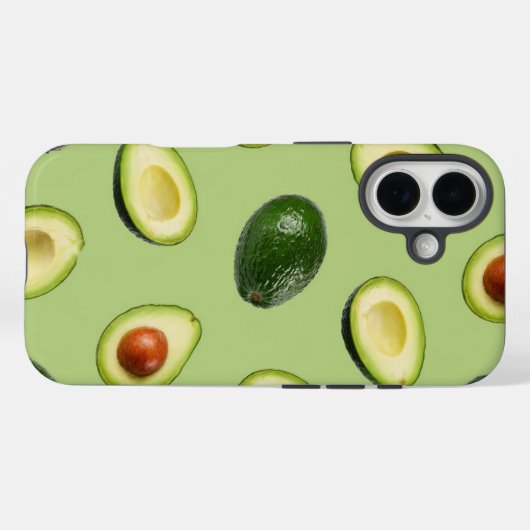 Fresh Avocado Pattern Case-Mate iPhone Case (Achterkant (horizontaal))