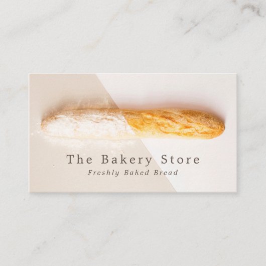 Fresh Baguette, Trendy Bakery Visitekaartje (Voorkant)
