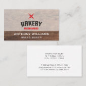 Fresh Bake | Pastechnok | Hout | Baker Visitekaartje (Voorkant / Achterkant)