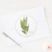 FRESH BAY BLADEREN Grote ronde Stickers (Envelop)