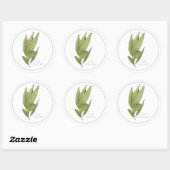 FRESH BAY BLADEREN Grote ronde Stickers (Vel)