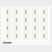 FRESH BAY LAAT kleine vierkante adreszegels achter Sticker (Vel)