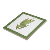 FRESH BAY LEAVES 4,25" Keramische Tegel (-tekst) G Tegeltje (Zijkant)