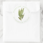 FRESH BAY LEAVES Biz ID Grote ronde Stickers (Tas)