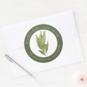 FRESH BAY LEAVES Biz ID Grote ronde Stickers II (Envelop)