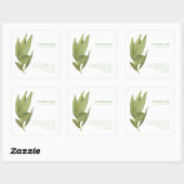 FRESH BAY LEAVES Biz ID Grote Vierkante Stickers (Vel)