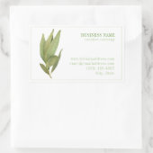 FRESH BAY LEAVES Biz ID Rechthoek Stickers (Tas)