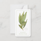 FRESH BAY LEAVES Bladwijzer - 3.5x2 Kaart + Tekst Notitiekaartje (Voorkant)