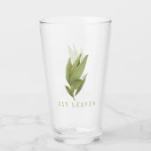 FRESH BAY LEAVES Pint Drink Glas (Achterkant)