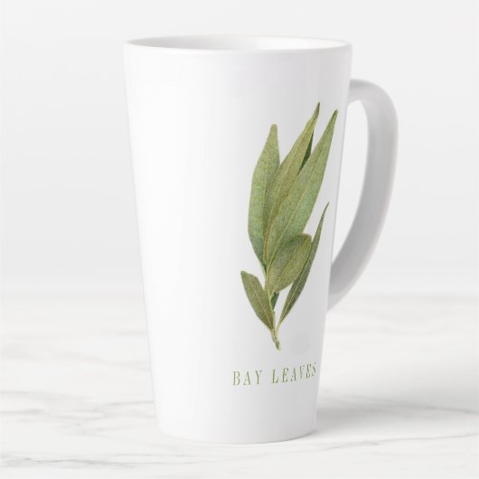 FRESH BAY LEAVES Tall Latte Mok (Rechterhoek)