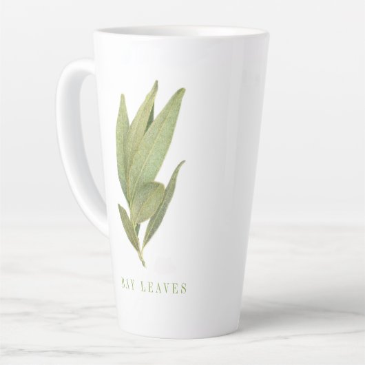FRESH BAY LEAVES Tall Latte Mok (Linkerhoek)