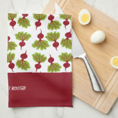 Fresh Beet Collectie Wit Theedoek (Quarter Fold)
